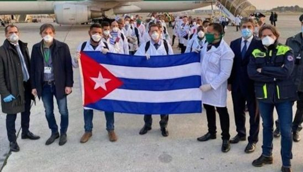 Primo anniversario dell’arrivo a Crema, in Italia, della Brigata Medica Cubana Henry Reeve